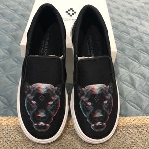 Marcelo Burlon Kids of Milan Black Panther Skate Low Top Shoes